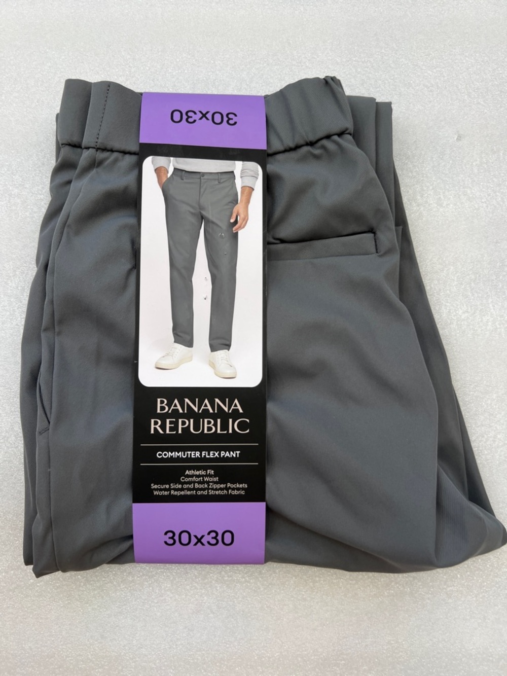 Banana Republic Men’s Gray Commuter Flex Pants Size 30x30